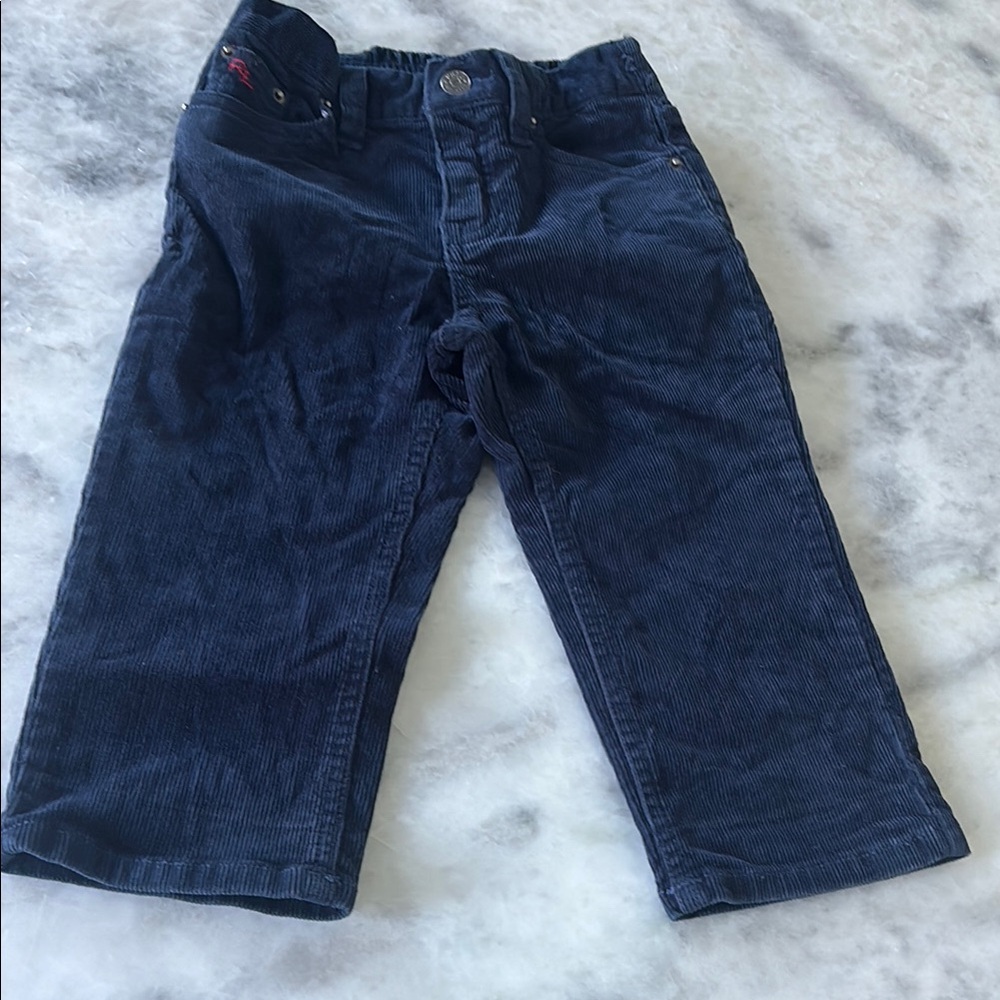 RALPH LAUREN Navy Blue Kids Corduroy Pants
